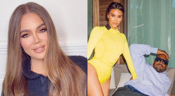 Khloé, Kim e Kanye - Reprodução/Instagram