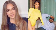 Khloé, Kim e Kanye - Reprodução/Instagram