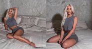 Kim Kardashian compartilha ensaio sensual para promover sua marca de roupas - Foto: Reprodução / Instagram