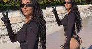 Kim Kardashian deleta foto de biquíni após ser acusada de edição mal feita - Foto: Reprodução / Instagram