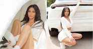 Kim Kardashian aparece em "carro de pelúcia" - Foto: Reprodução / Instagram