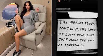 Kim Kardashian foi criticada na web por frase motivacional - Foto: Reprodução/ Instagram@kimkardashian