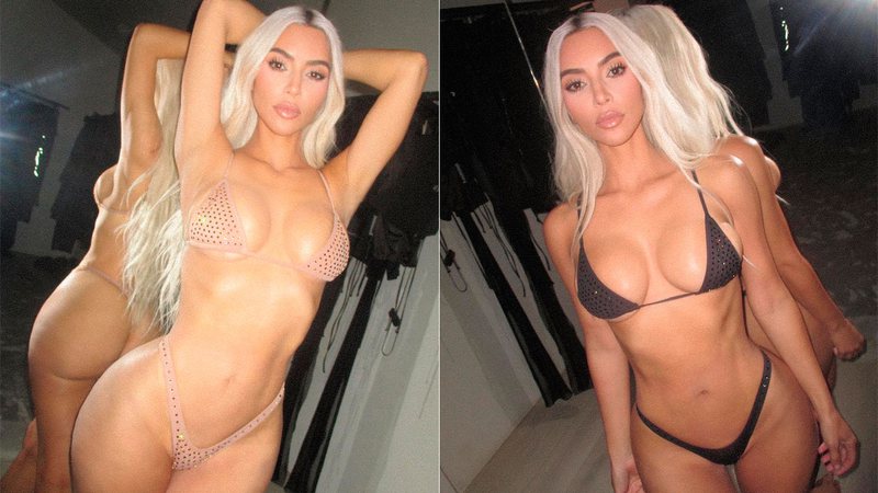 Kim Kardashian posou de lingerie e recebeu elogios - Foto: Reprodução/ Instagram@kimkardashian