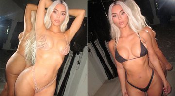 Kim Kardashian posou de lingerie e recebeu elogios - Foto: Reprodução/ Instagram@kimkardashian