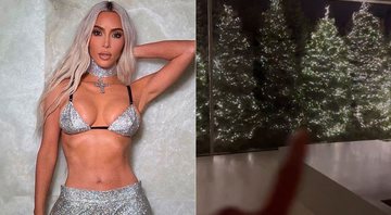 Kim Kardashian ostentou decoração de Natal em banheiro gigante - Foto: Reprodução/ Instagram@kimkardashian
