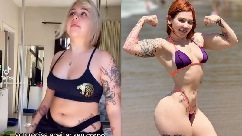 Kinechan mostrou evolução do corpo em vídeo - Foto: Reprodução/ Instagram@kinechan2.0