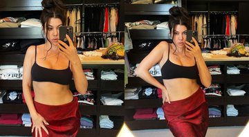 Kourtney Kardashian rebate insinuações de que estaria grávida - Foto: Reprodução / Instagram @kourtneykardash