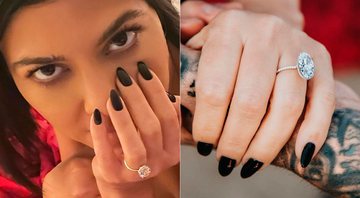 Kourtney Kardashian quebrou anel de noivado que ganhou de Travis Barker - Foto: Reprodução/ Instagram@kourtneykardash
