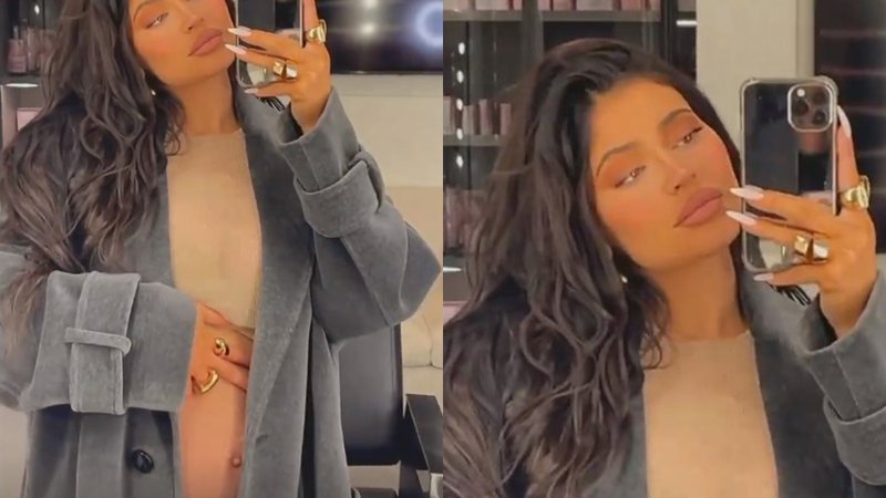 Kylie Jenner exibe sua barriga de gestante no Instagram - Foto: Reprodução / Instagram @kyliejenner