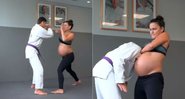 Kyra Gracie impressionou ao lutar com barrigão de grávida - Foto: Reprodução/ Instagram@kyragracie