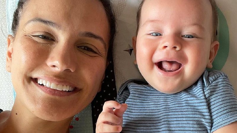 Rayan é filho de Kyra com o ator Malvino Salvador, que celebraram o terceiro mês de vida do caçula - Reprodução/Instagram