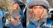 Lana Rhoades exibiu a barriga quatro dias após o nascimento do filho - Foto: Reprodução/ Instagram@lanarhoades