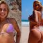 Lara Jucá posou sorridente durante passeio à praia - Foto: Reprodução/ Instagram@larajucah