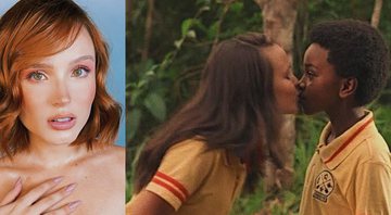 Atriz homenageou Jean em foto em que os dois aparecem dando um beijo na novela - Reprodução/Instagram
