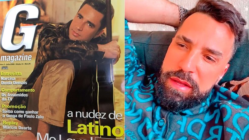 Latino contou que teve dificuldade com ereção em ensaio da G Magazine - Foto: Reprodução/ Instagram@latino e Divulgação