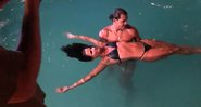 Lazuli Barbosa e Marcello Melo Jr. no clipe de 'Plano' - Reprodução/Quem