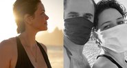 Leandra Leal e Guilherme Burgos compartilharam um momento na praia - Reprodução/Instagram