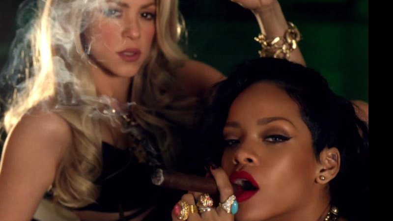 Imagem VÍDEO: Shakira faz dupla com Rihanna em ‘Can’t Remember to Forget You’