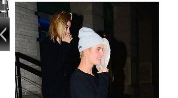 Bieber e Hailey flagrados juntos. Namoro? Crédito: E! Online