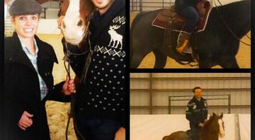 Britney Spears mostra os cavalos que deu de presente para o amado, Charlie Ebersol. Crédito: Reprodução:/Twitter