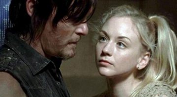 Daryl (Norman Reedus) e Beth (Emily Kinney) de The Walking Dead. Crédito: Divulgação/AMC