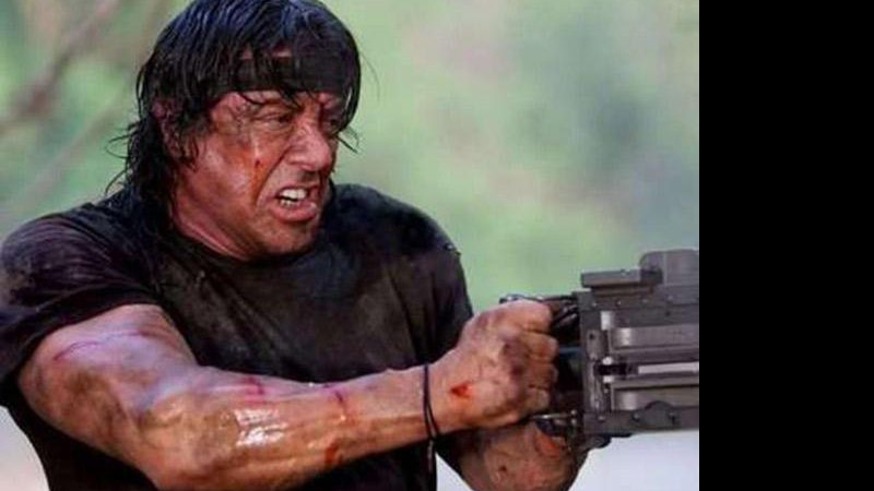 Stallone como Rambo. Crédito: Divulgação