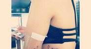 Laura Neiva mostra suas novas tatuagens (Crédito: Reprodução/Instagram)