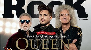 Queen + Adam Lambert na capa da revista Classic Rock. Crédito: Divulgação