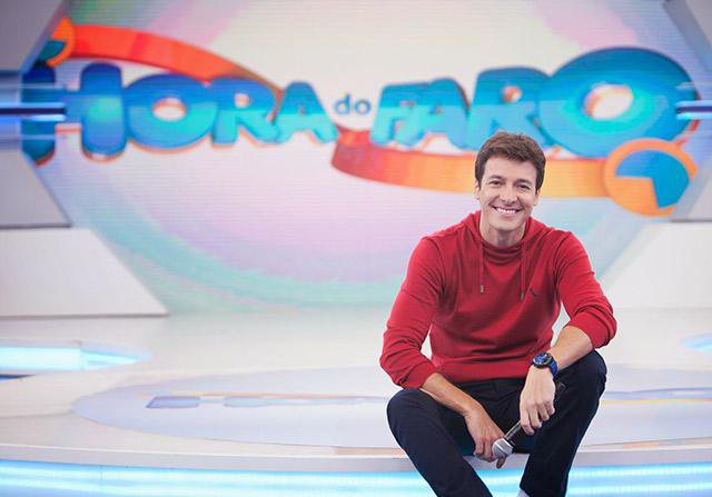 Rodrigo Faro no seu programa Hora do Faro. Crédito: Divulgação/Record