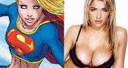 Gemma Atkinson pode ser a Supergirl, em nova série da CBS. Crédito: Reprodução/Montagem