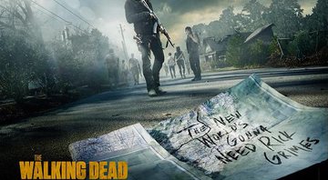 Nova arte da segunda metade da quinta temporada de The Walking Dead. Crédito: Divulgação/AMC
