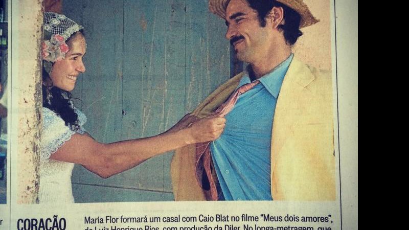 Maria Flor e Caio Blat estreiam em março o filme “Meus Dois Amores” (Reprodução/Instagram)