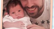 Gerard Piqué mostra foto com seu filho Sasha (Crédito: Reprodução/Unicef)