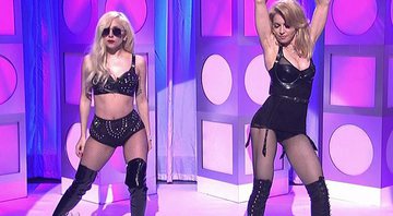 Lady Gaga e Madonna no programa Saturday Night Live. Crédito: Reprodução/SNL