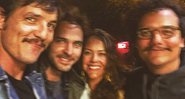 Pedro Pascal (Game of Throne), Cristina Umaña, Manolo Cardona e Wagner Moura nos bastidores da série Narcos, de José Padilha. Crédito: Reprodução/Instagram