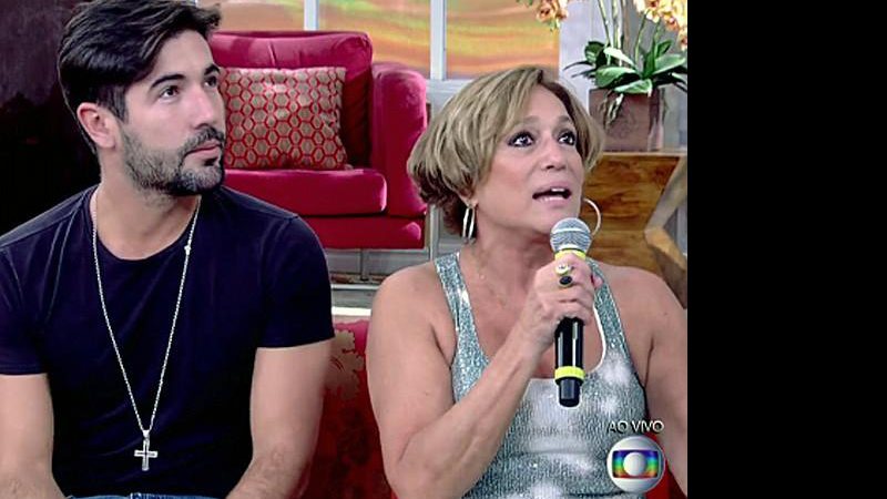 Sandro Pedroso e Susana Vieira no programa “Encontro com Fátima Bernardes” (Reprodução/Instagram)