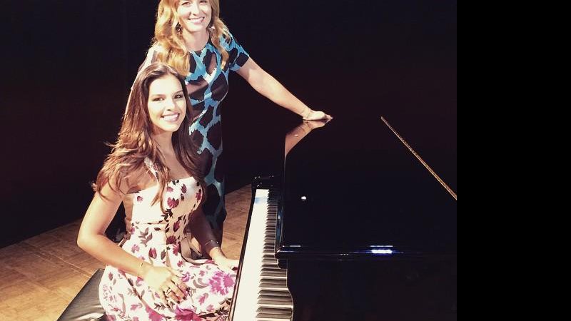 Mariana Rios e Angélica na gravação de “Estrelas” (Reprodução/Instagram)