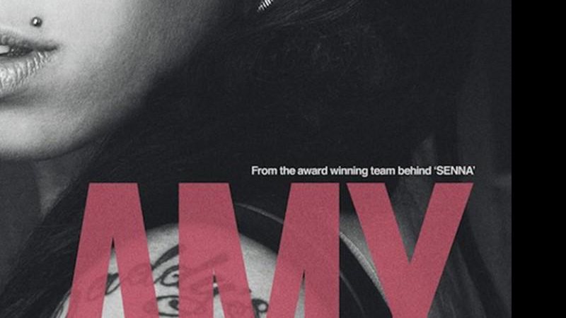 Trecho do pôster de Amy, documentário sobre Amy Winehouse do mesmo diretor de Senna. Crédito: Divulgação