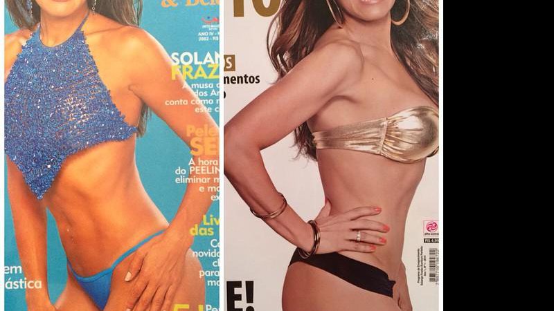 Solange Frazão mostra antes e depois do corpo ao longo de 12 anos - Foto: Reprodução/ Instagram