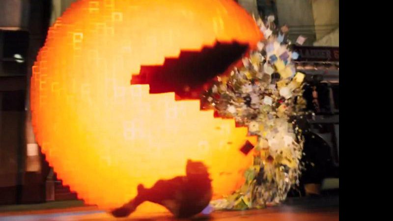 Pac-Man nervoso destrói tudo o que encontra pela frente - Foto: Reprodução