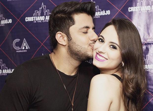 Cristiano Araújo e namorada( Reprodução Instagram)
