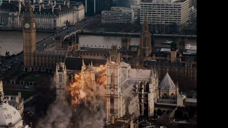 Parlamento inglês é destruído em trailer de Invasão a Londres - Foto: Reprodução