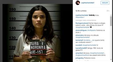 Sophie Charlote postou a foto de Vanessa Giácomo na novela - Foto: Reprodução/ Instagram