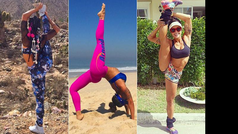 Mulher-elástica! Aline Riscado demonstra flexibilidade em fotos no Instagram - Foto: Reprodução/ Instagram