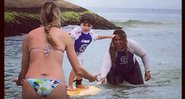 Luana Piovani acompanha o filho em aula de surfe - Foto: Reprodução/Instagram
