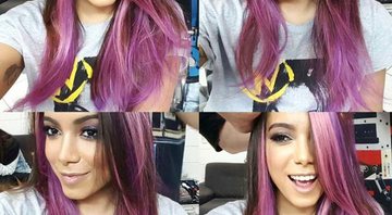 Anitta com os cabelos coloridos - Foto: Reprodução/Instagram