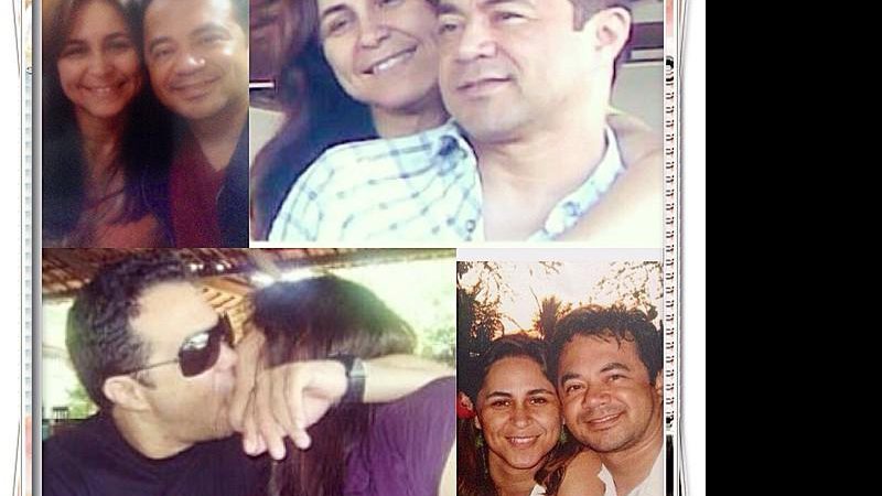 Laudiceia Veloso em vários momentos com o marido, o humorista Shaolin - Foto: Reprodução/ Facebook