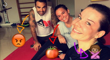 Bruna Marquezine se diverte com Fernanda Souza em treino - Foto: Reprodução/Snapchat