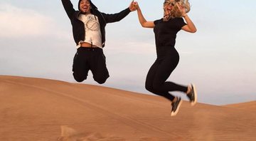 Wesley Safadão com a mulher, Thyane Dantas, em Dubai - Foto: Reprodução/Instagram
