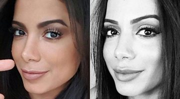 Anitta em meados de dezembro de 2015 (à esquerda) e no início de fevereiro de 2016 - Foto: Reprodução/ Instagram